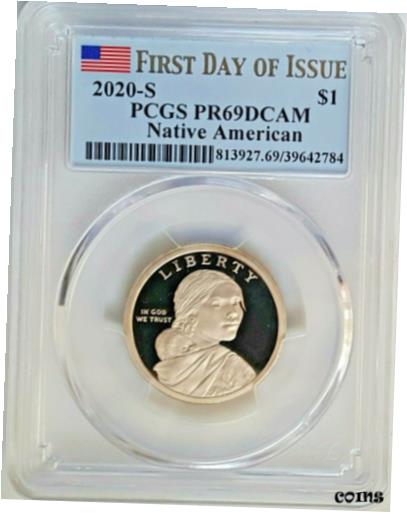 ڶ/ʼݾڽա ƥ    [̵] 2020-S Native American Sacagawea Dollar-PCGS PR 69 DCAM -First Strike