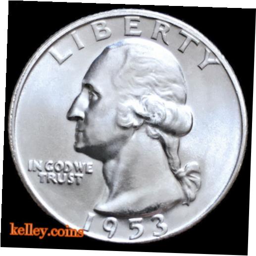 ڶ/ʼݾڽա ƥ    [̵] 1953-D 25C Washington Silver Quarter BU