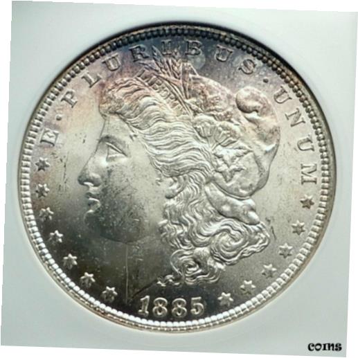 ڶ/ʼݾڽա ƥ    [̵] 1885 UNITED STATES of America SILVER Morgan US Dollar Coin EAGLE PCGS MS i78486