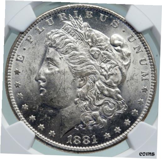 ڶ/ʼݾڽա ƥ    [̵] 1881 O UNITED STATES of America SILVER Morgan US Dollar Coin EAGLE NGC i87366