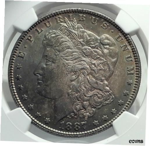 ڶ/ʼݾڽա ƥ    [̵] 1887 UNITED STATES of America SILVER Morgan US Dollar Coin EAGLE NGC MS i79608