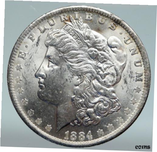 ڶ/ʼݾڽա ƥ    [̵] 1884 UNITED STATES of America USA BALD EAGLE Silver Morgan Dollar Coin i89386