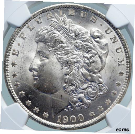 ڶ/ʼݾڽա ƥ    [̵] 1900 O UNITED STATES of America EAGLE SILVER Morgan Dollar Coin NGC 65 i87815