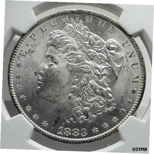 ڶ/ʼݾڽա ƥ    [̵] 1883 UNITED STATES of America SILVER Morgan US Dollar Coin EAGLE NGC MS i80077