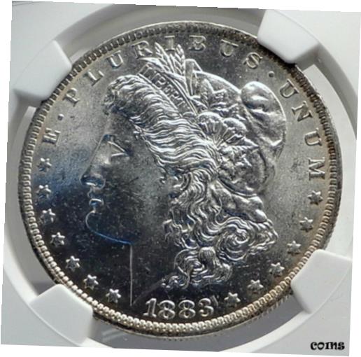 ڶ/ʼݾڽա ƥ    [̵] 1883 UNITED STATES of America SILVER Morgan US Dollar Coin EAGLE NGC MS i79854