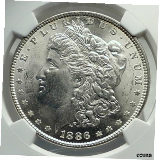 ڶ/ʼݾڽա ƥ    [̵] 1886 UNITED STATES of America SILVER Morgan US Dollar Coin EAGLE NGC MS i79832