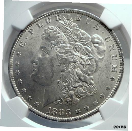 ڶ/ʼݾڽա ƥ    [̵] 1883 UNITED STATES of America SILVER Morgan US Dollar Coin EAGLE NGC MS i81181
