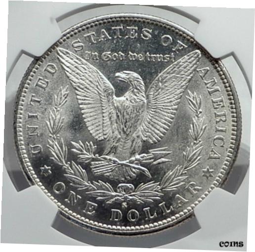 ڶ/ʼݾڽա ƥ    [̵] 1881 UNITED STATES of America SILVER Morgan US Dollar Coin EAGLE NGC i80033