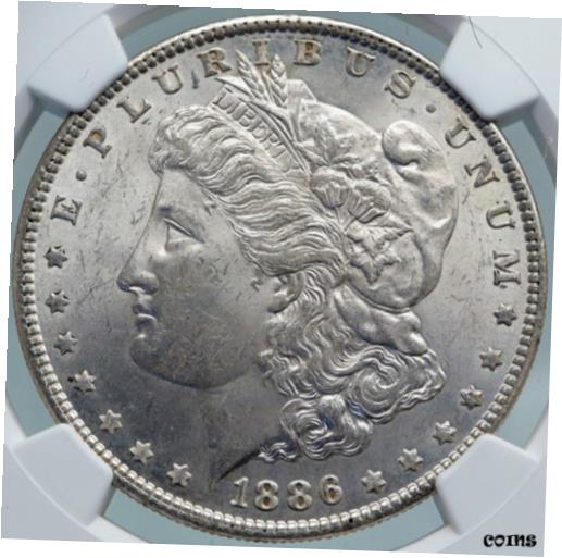 ڶ/ʼݾڽա ƥ    [̵] 1886 UNITED STATES of America SILVER Morgan US Dollar Coin EAGLE NGC i87818