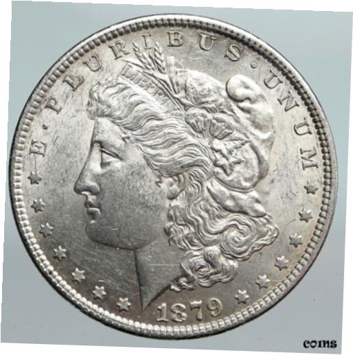 ڶ/ʼݾڽա ƥ    [̵] 1879P UNITED STATES of America Morgan EAGLE Vintage SILVER US Dollar Coin i90366