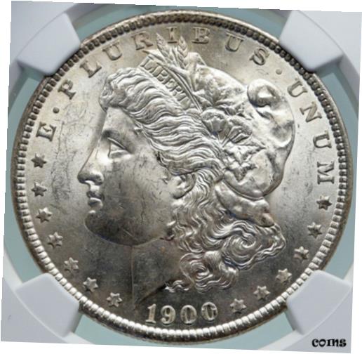 ڶ/ʼݾڽա ƥ    [̵] 1900 O UNITED STATES of America SILVER Morgan US Dollar Coin EAGLE NGC MS i87397