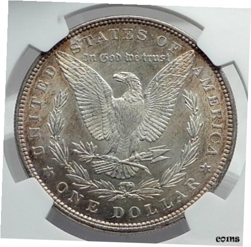ڶ/ʼݾڽա ƥ    [̵] 1896 UNITED STATES of America SILVER Morgan US Dollar Coin EAGLE NGC MS i80032