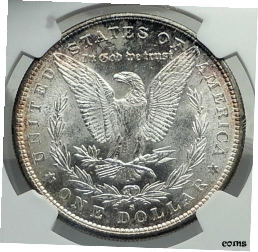 ڶ/ʼݾڽա ƥ    [̵] 1881 UNITED STATES of America SILVER Morgan US Dollar Coin EAGLE NGC MS i79612