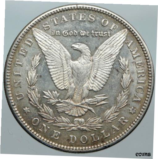 ڶ/ʼݾڽա ƥ    [̵] 1890P UNITED STATES of America SILVER Morgan Antique US Dollar Coin EAGLE i88523