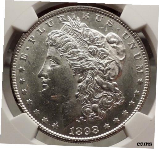 ڶ/ʼݾڽա ƥ    [̵] 1898 MORGAN SILVER DOLLAR United States of America USA Coin NGC MS 62 i57739