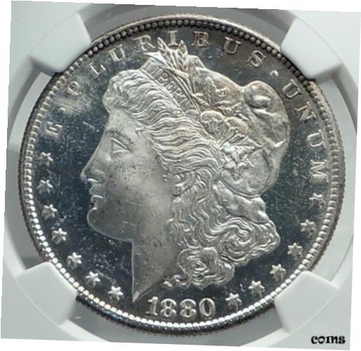 ڶ/ʼݾڽա ƥ    [̵] 1880 UNITED STATES of America SILVER Morgan US Dollar Coin EAGLE NGC MS i79590