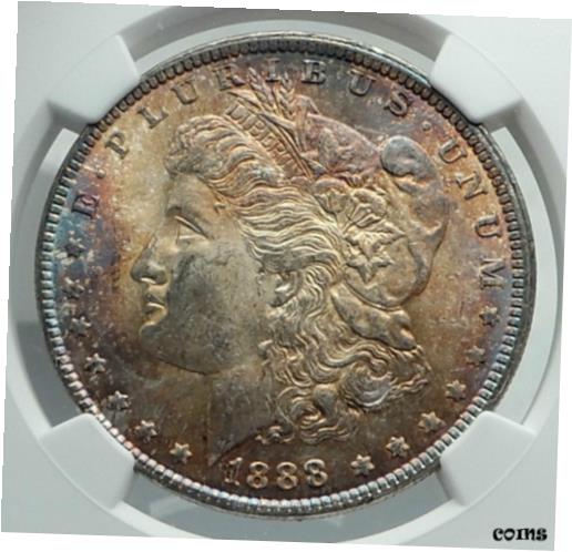 ڶ/ʼݾڽա ƥ    [̵] 1888 UNITED STATES of America SILVER Morgan US Dollar Coin EAGLE NGC MS i78875