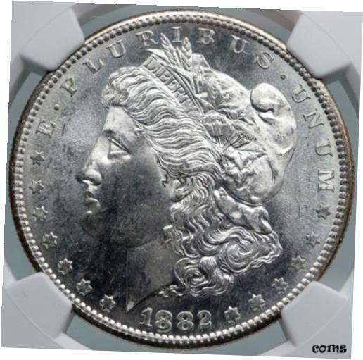 ڶ/ʼݾڽա ƥ    [̵] 1882 UNITED STATES of America SILVER Morgan US Dollar Coin EAGLE NGC MS i87821