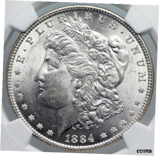 ڶ/ʼݾڽա ƥ    [̵] 1884 P UNITED STATES of America SILVER Morgan US Dollar Coin EAGLE NGC i89176