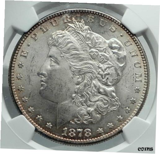 ڶ/ʼݾڽա ƥ    [̵] 1878 UNITED STATES of America SILVER Morgan US Dollar Coin EAGLE NGC MS i78872