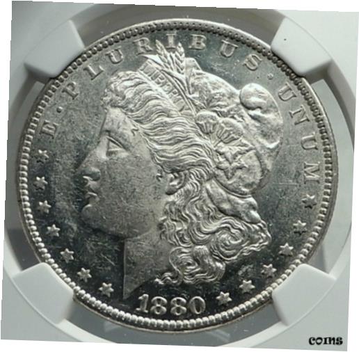 ڶ/ʼݾڽա ƥ    [̵] 1880 UNITED STATES of America SILVER Morgan US Dollar Coin EAGLE NGC i79700