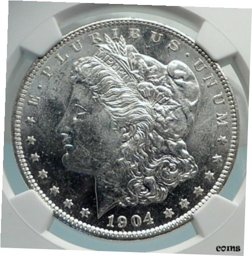ڶ/ʼݾڽա ƥ    [̵] 1904 UNITED STATES of America SILVER Morgan US Dollar Coin EAGLE NGC MS i79846