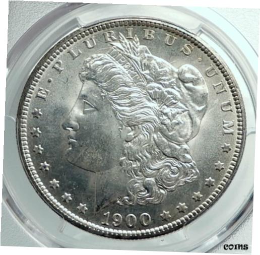 ڶ/ʼݾڽա ƥ    [̵] 1900 UNITED STATES of America SILVER Morgan Dollar Coin EAGLE PCGS MS 65 i78506