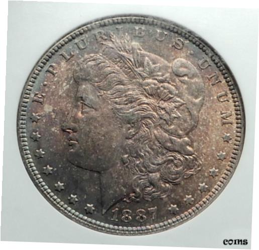 ڶ/ʼݾڽա ƥ    [̵] 1887 UNITED STATES of America SILVER Morgan US Dollar Coin EAGLE NGC MS i78883