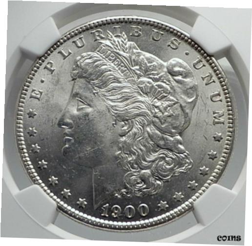 ڶ/ʼݾڽա ƥ    [̵] 1900 UNITED STATES of America SILVER Morgan US Dollar Coin EAGLE NGC MS i79880