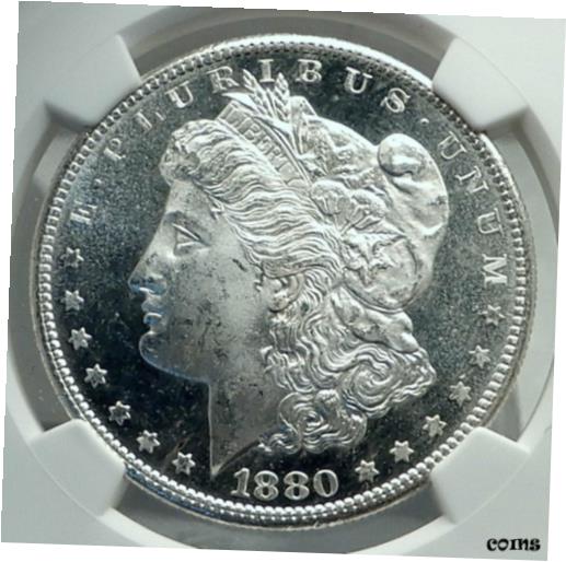 ڶ/ʼݾڽա ƥ    [̵] 1880 UNITED STATES of America SILVER Morgan US Dollar Coin EAGLE NGC i79595