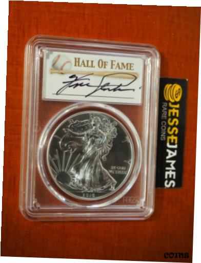 ڶ/ʼݾڽա ƥ    [̵] 2016 (S) SILVER EAGLE PCGS MS70 STRUCK AT SAN FRANCISCO FERGIE JENKINS SIGNED