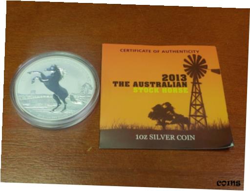 ڶ/ʼݾڽա ƥ    [̵] The Perth Mint 2013 Australian Stock Horse Silver Coin (Max. 10,000 mintage)