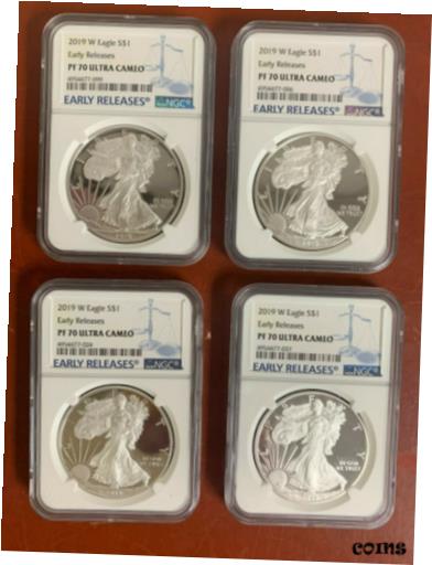 ڶ/ʼݾڽա ƥ    [̵] 2019 W AMERICAN EAGLE SILVER PROOF $1 EARLY RELEASES NGC PF70 ULTRA CAMEO