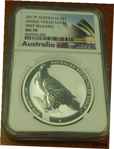 ڶ/ʼݾڽա ƥ    [̵] 2017 P Australia Wedge Tailed Eagle NGC MS-70 First Releases