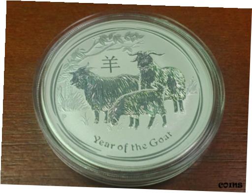 ڶ/ʼݾڽա ƥ    [̵] 2015 1 OZ SILVER AUSTRALIAN PERTH MINT LUNAR YEAR OF THE GOAT .999 FINE BU Coin