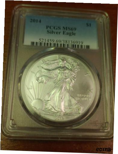 ڶ/ʼݾڽա ƥ    [̵] 2014 $1 American Silver Eagle PCGS MS69 - 1 oz .999 Fine Silver