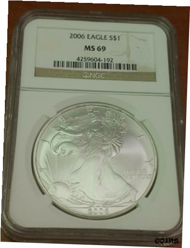 ڶ/ʼݾڽա ƥ    [̵] 2006 American Silver Eagle NGC MS 69