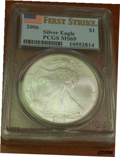 ڶ/ʼݾڽա ƥ    [̵] 2006 American Silver Eagle PCGS MS 69 First Strike