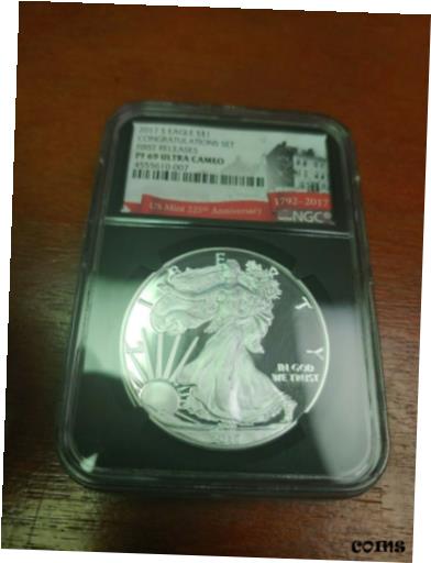 ڶ/ʼݾڽա ƥ    [̵] 2017-S $1 SILVER EAGLE NGC PF69 ULTRA CAMEO FIRST RELEASE CONGRATULATIONS SET!