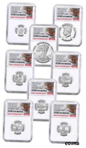 ڶ/ʼݾڽա ƥ    [̵] 8-Coin 2018 S U.S. Limited Ed Silver Proof Set NGC PF69 UC ER Cable Car SKU56462