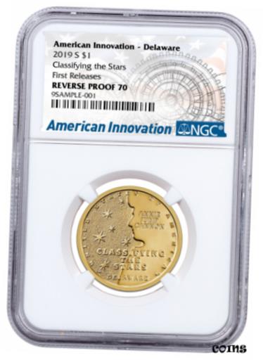 ڶ/ʼݾڽա ƥ    [̵] 2019 S American Innovation Clad Dollar Reverse Delaware $1 NGC PF70 FR SKU59834