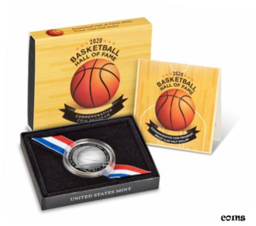 ڶ/ʼݾڽա ƥ    [̵] 2020 S Basketball Hall of Fame Clad Half Dollar Proof Coin GEM Proof OGP