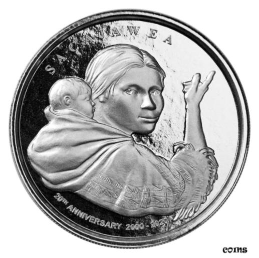 ڶ/ʼݾڽա ƥ    [̵] (2020) Shoshone Sacajawea Dollar Alternate Design 1 oz Silver Proof Medal Gem