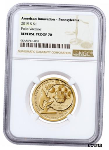 ڶ/ʼݾڽա ƥ    [̵] 2019 S Innovation Polio Vaccine Pennsylvania $1 NGC Rev PF70 SKU60700