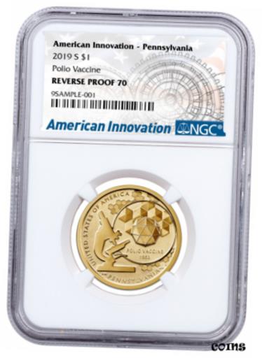 ڶ/ʼݾڽա ƥ    [̵] 2019 S Innovation Polio Vaccine Pennsylvania $1 NGC Rev PF70 SKU60701