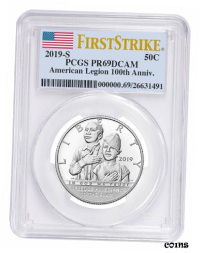 ڶ/ʼݾڽա ƥ    [̵] 2019 S American Legion 100th Clad Half Dollar PCGS PR69 DCAM FS SKU57416