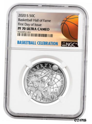 ڶ/ʼݾڽա ƥ    [̵] 2020 S Basketball Hall of Fame Clad Half Dollar Proof Coin NGC PF70 FDI