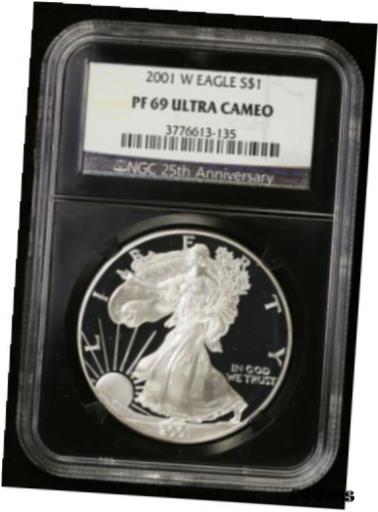 ڶ/ʼݾڽա ƥ    [̵] 2001 W Proof Silver Eagle NGC PF 69 Ultra Cameo Black Core
