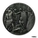  アンティークコイン コイン 金貨 銀貨  Jesus Scourged 2 oz .999 silver coin Biblical series, Bible Story 2018 Crucify