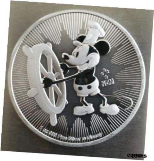 ڶ/ʼݾڽա ƥ    [̵] Disney Mickey Mouse Steamboat Willie 1 oz. 999 Silver Coin 2 dollar Niue 2017